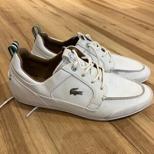 Lacoste Men's Marina White Leather Sneakers